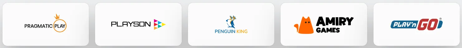 Game providers and software partners at KingHills Casino